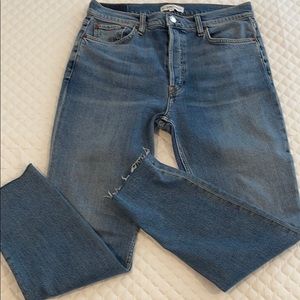 RE/DONE HIGH RISE ANKLE CROP